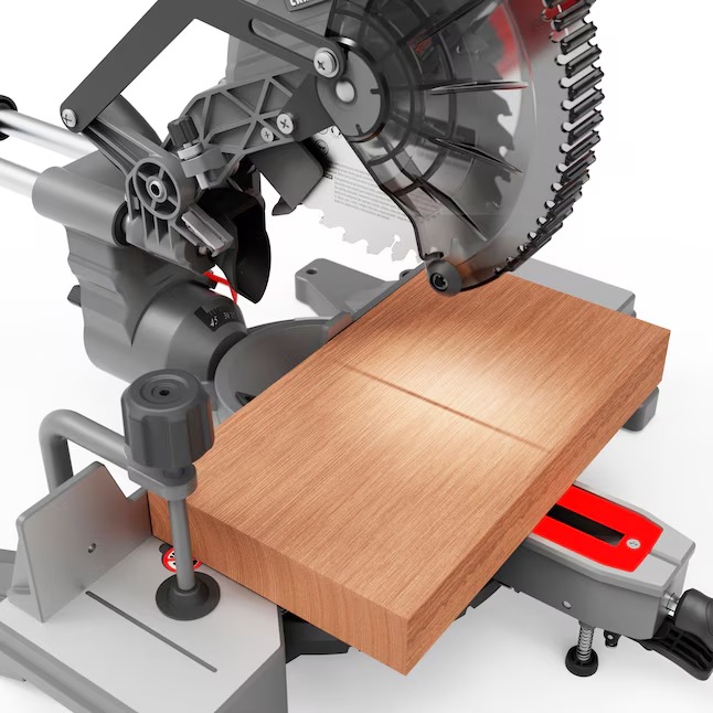CRAFTSMAN 7-1 4-in 9-Amps Single Bevel Sliding Compound Corded Miter Saw (CMXEMAX69434504)9_11zon