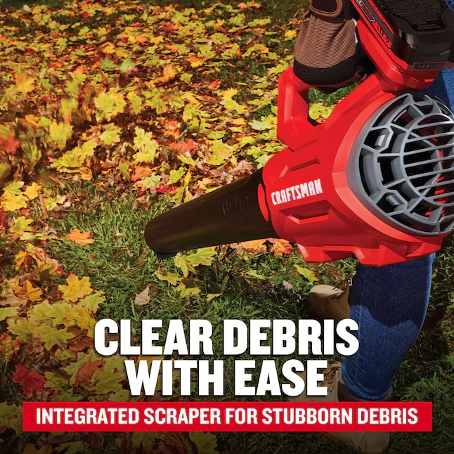 CRAFTSMAN CMCBL700M1 20-volt Max 380-CFM 100-MPH Battery Handheld Leaf Blower 4 Ah (Battery and Charger Included)4_11zon