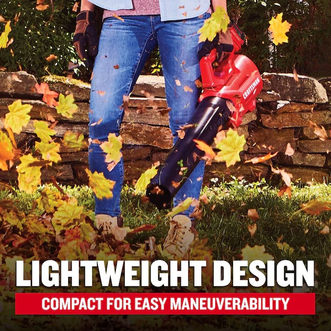 CRAFTSMAN CMCBL700M1 20-volt Max 380-CFM 100-MPH Battery Handheld Leaf Blower 4 Ah (Battery and Charger Included)5_11zon