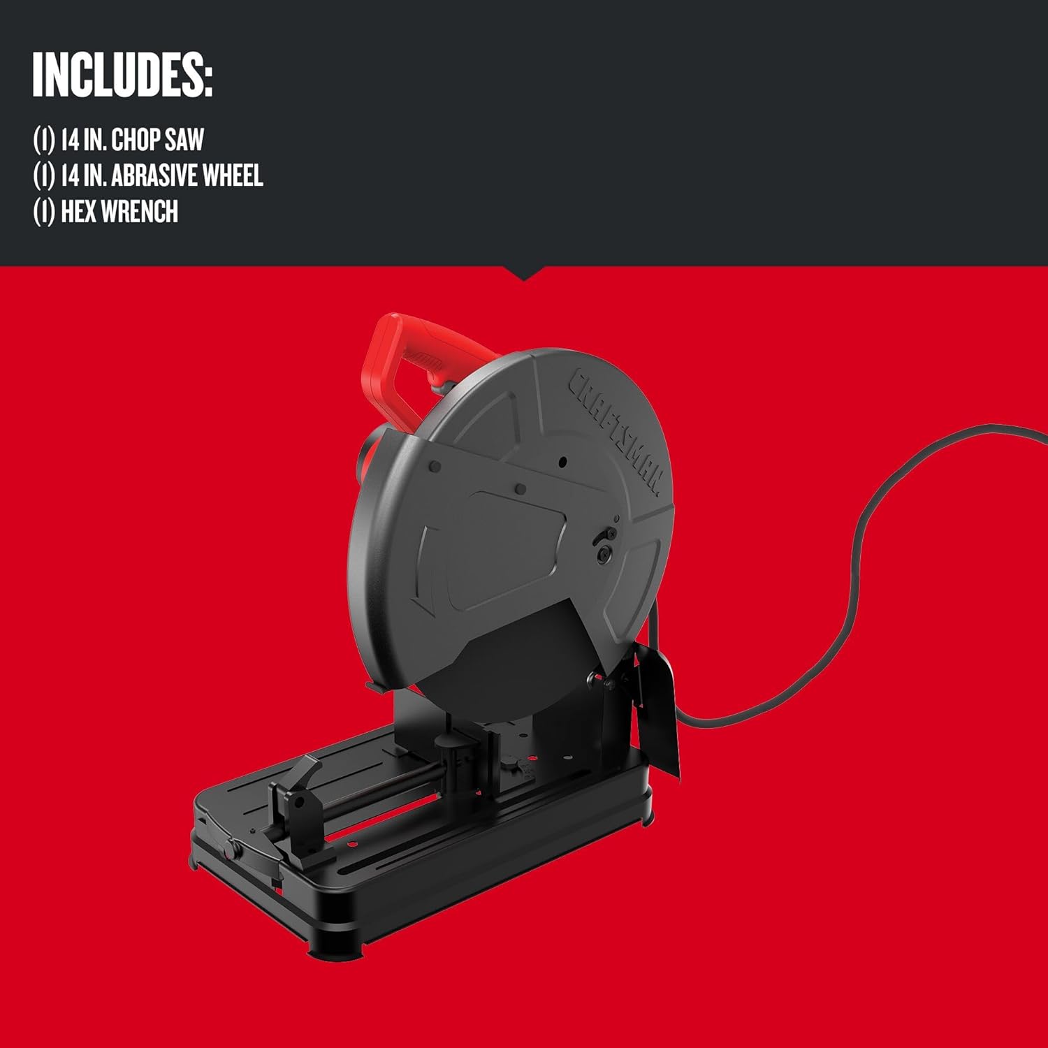 CRAFTSMAN Chop Saw, 14 inch, 15 Amp, Corded (CMEM2500)2