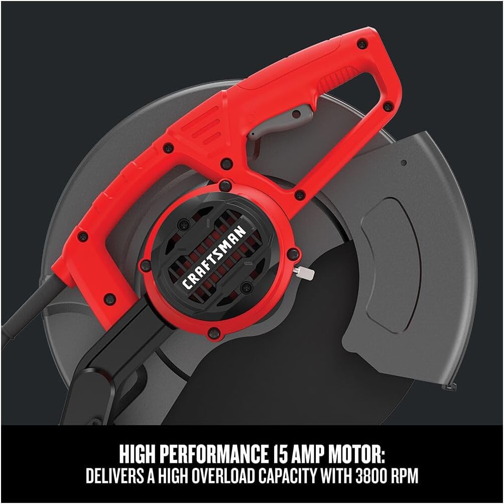 CRAFTSMAN Chop Saw, 14 inch, 15 Amp, Corded (CMEM2500)6