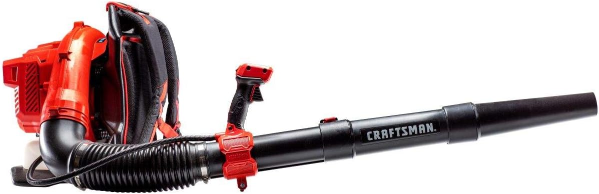 CRAFTSMAN Gas Powered Backpack Leaf Blower, Lightweight Backpack Blower, 220MPH, 51cc, 2-Cycle (CMXGAAMR51BP) CRAFTSMAN Gas Powered Backpack Leaf Blower, Lightweight Backpack Blower, 220MPH, 51cc, 2-Cycle (CMXGAAMR51BP)