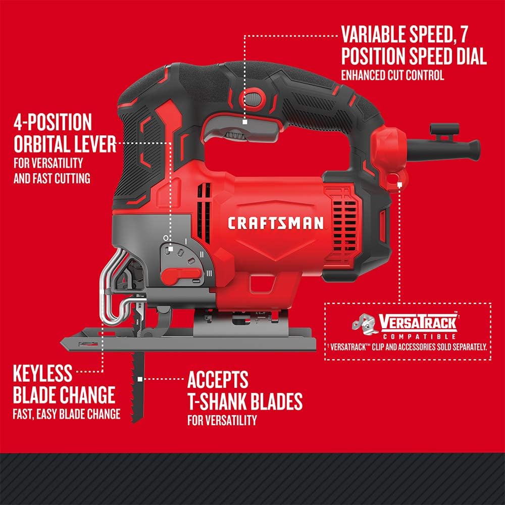 CRAFTSMAN Jig Saw, 6.0-Amp, Corded (CMES612)1