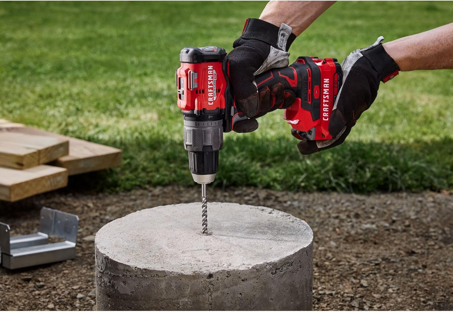 CRAFTSMAN V20 BRUSHLESS RP 1 2 in. Hammer Drill (Tool Only) (CMCD726B)p-