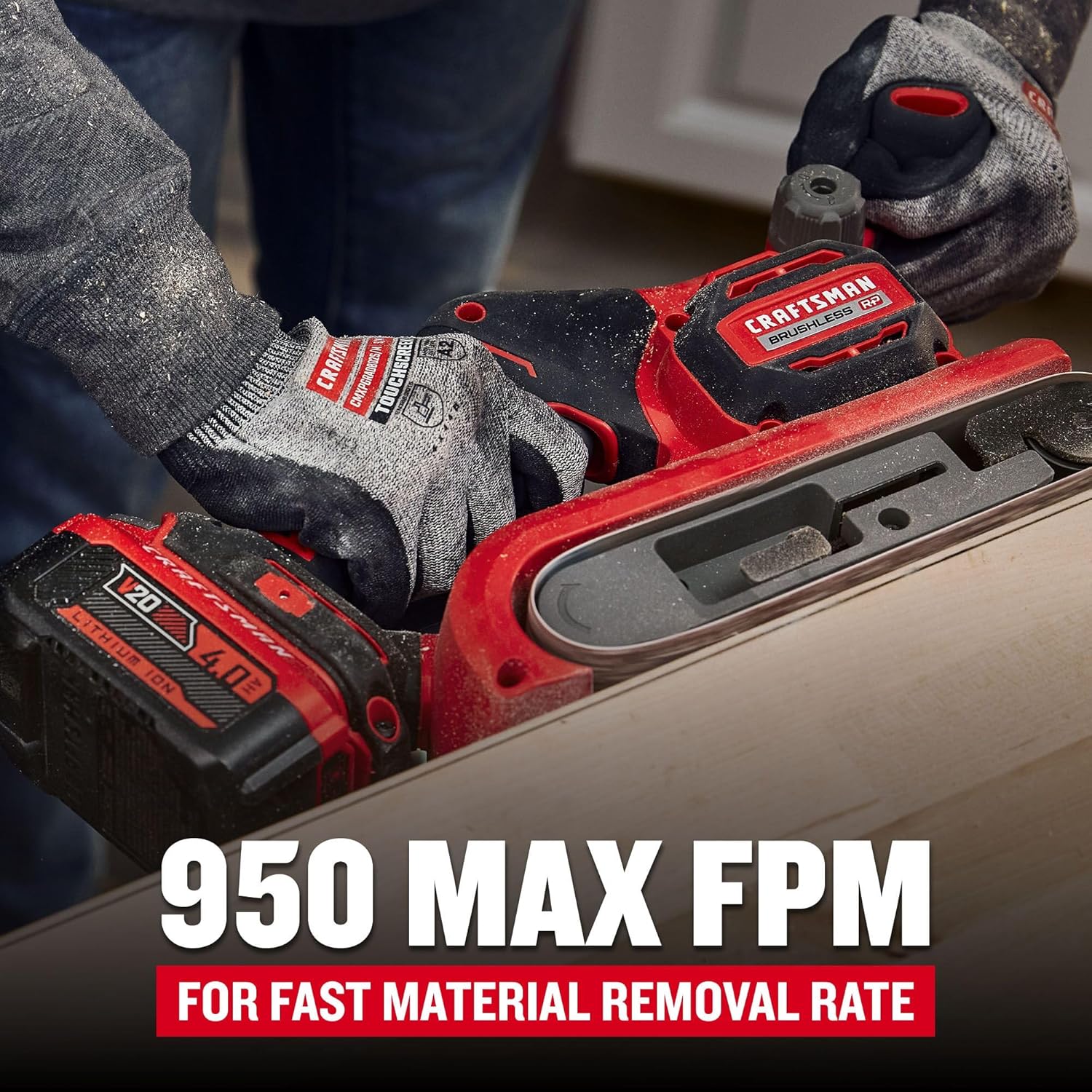 CRAFTSMAN V20 Brushless Rp Belt Sander (CMCW223B)2