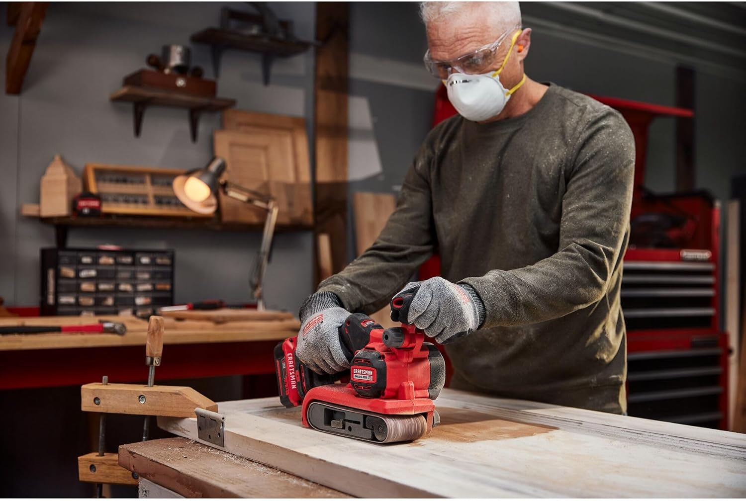 CRAFTSMAN V20 Brushless Rp Belt Sander (CMCW223B)9