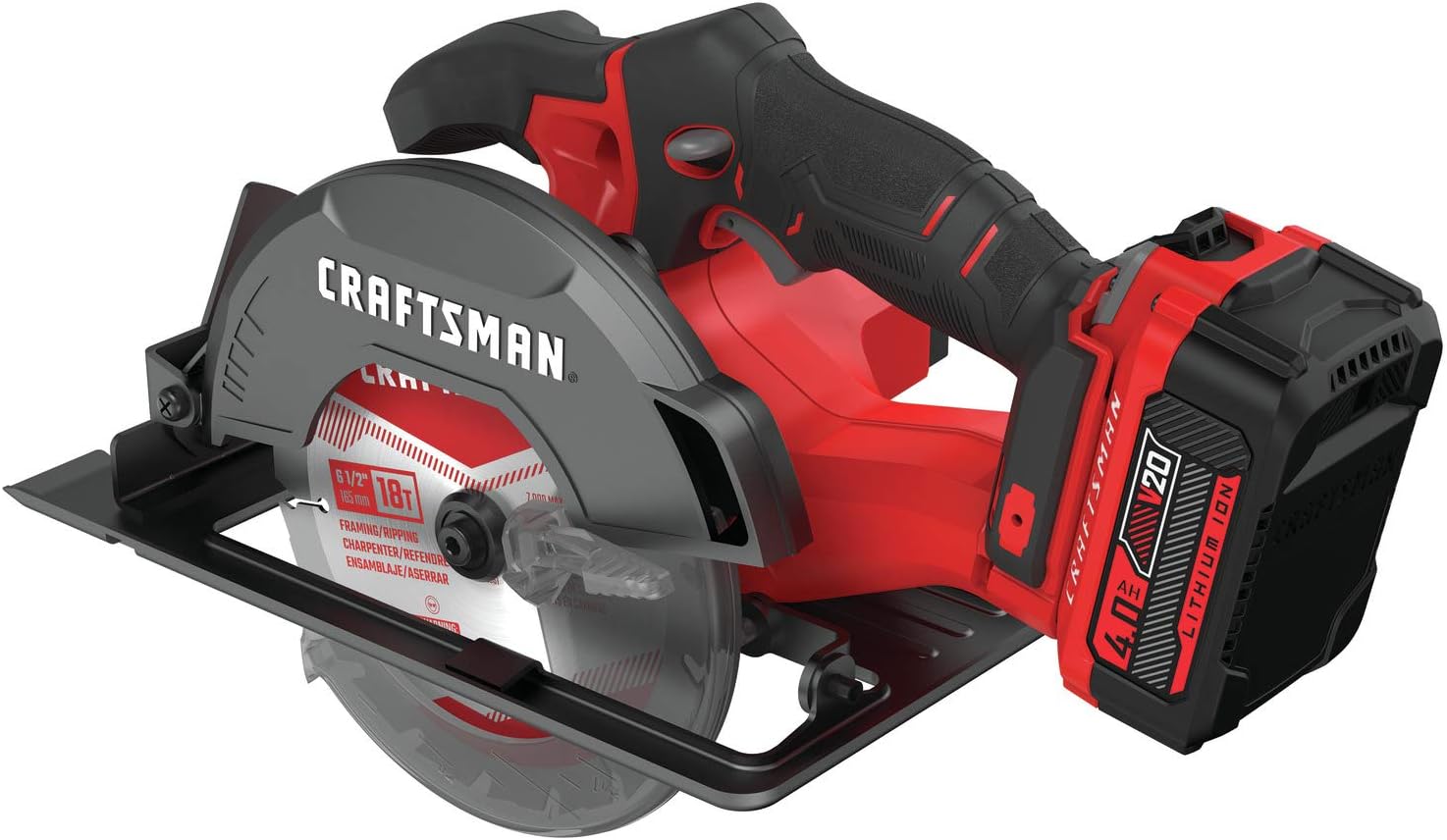 CRAFTSMAN V20 Cordless Circular Saw Kit, 6-1 2 inch, Battery and Charger Included (CMCS500M1)9