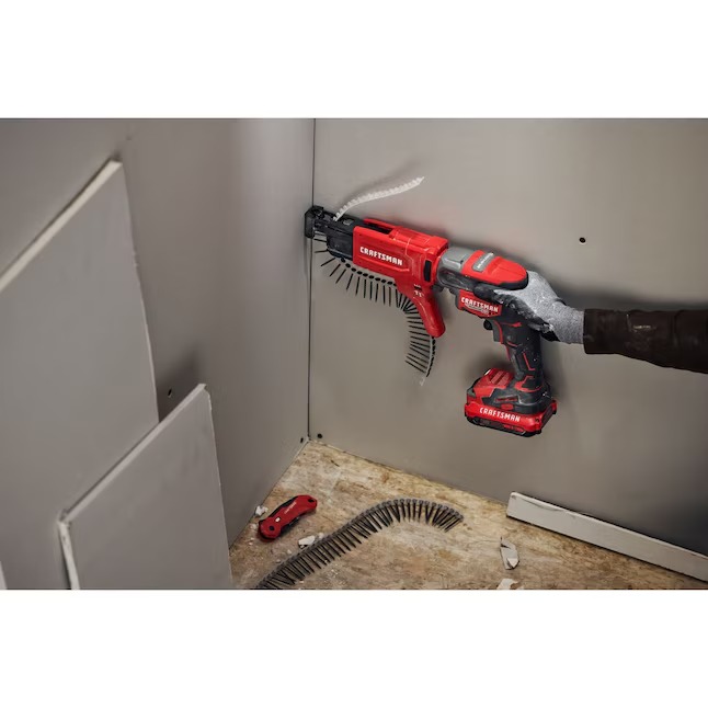 CRAFTSMAN V20 RP 20-volt Max Lithium Ion (li-ion) Collated Fastener Brushless Screw Gun (Charger Not Included)66_11zon