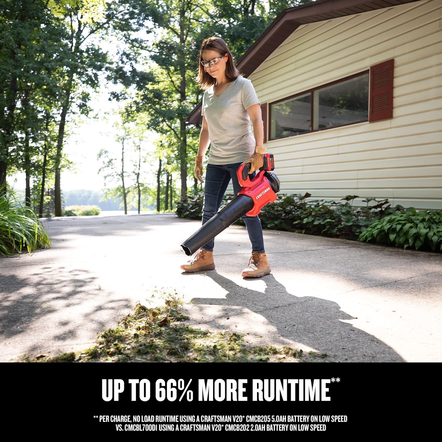 CRAFTSMAN V20 RP Cordless Leaf Blower, Up to 110 MPH Power, Brushless Motor, 5.0Ah Battery & Charger Included (CMCBL730P1)2