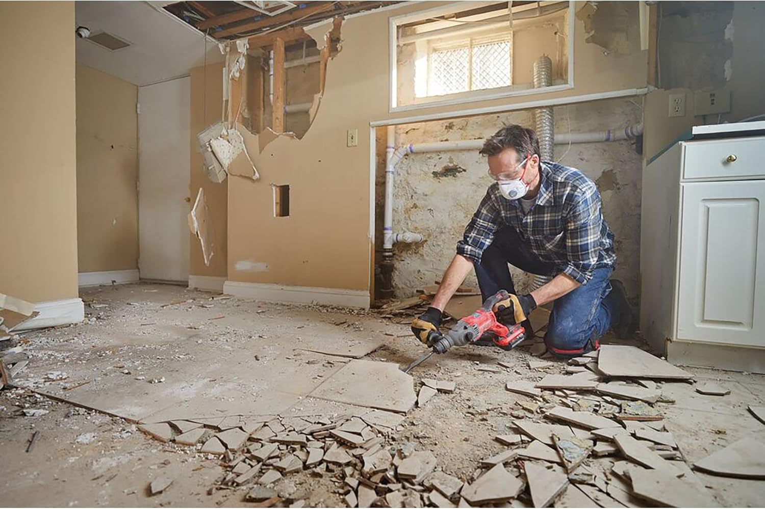 CRAFTSMAN V20 RP SDS Rotary Hammer Drill, Cordless, 7 8 inch, 2 Joules, Bare Tool Only (CMCH234B)0