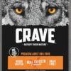 CRAVE Grain Free High Protein Adult Dry Dog Food, Chicken, 22 lb. Bag, brown