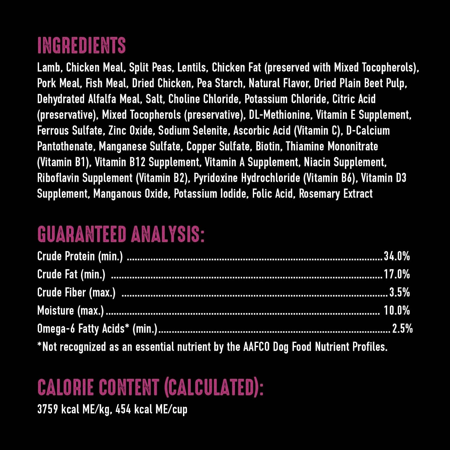 CRAVE Grain Free High Protein Adult Dry Dog Food with Lamb, 12 lb. Bag4