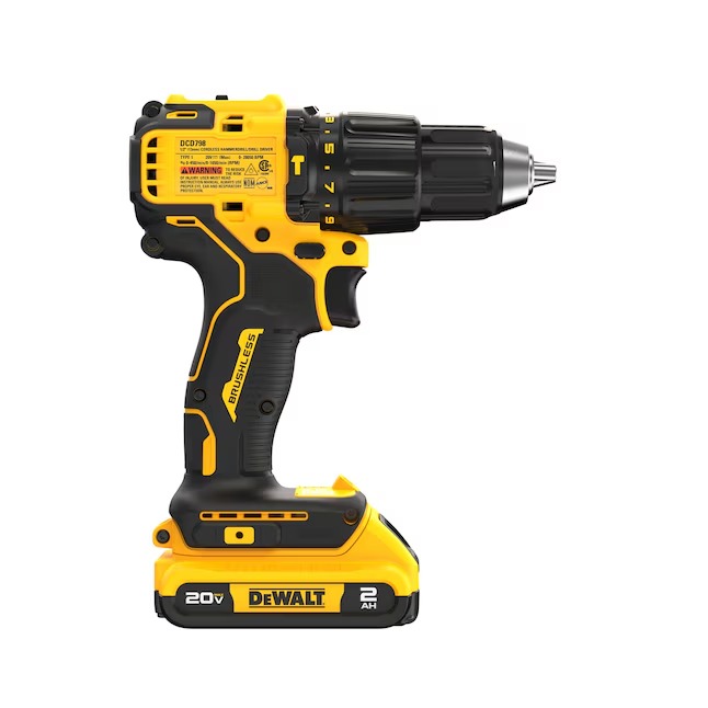 DEWALT 1 2-in 20-volt Max Variable Brushless Cordless Hammer Drill (1-Battery and Charger Included)9_11zon