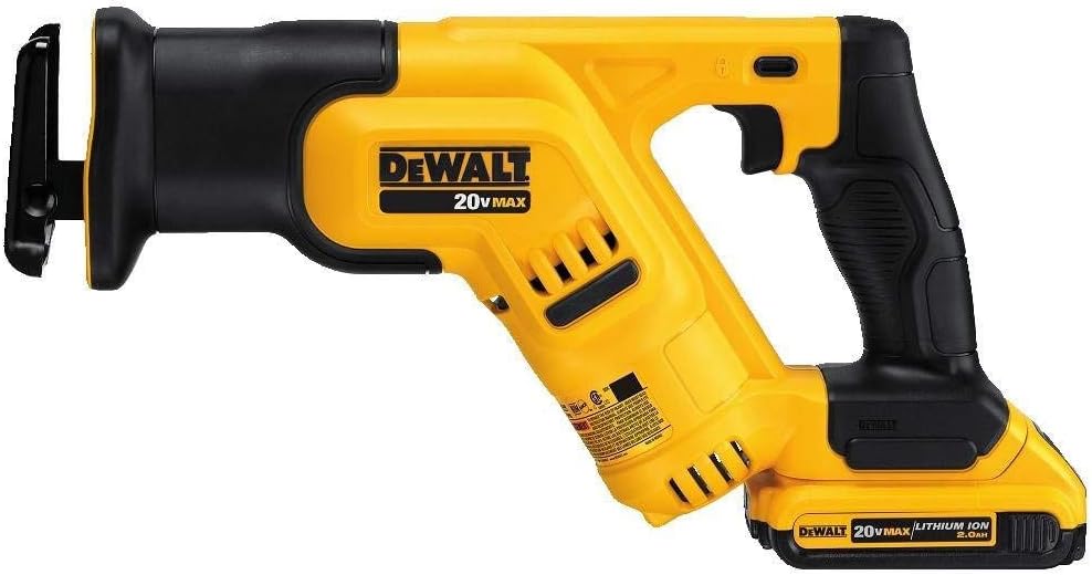DEWALT 20V MAX Cordless Reciprocating Saw Kit, Compact, 2-Amp Hour (DCS387D1)1 DEWALT 20V MAX* Cordless Reciprocating Saw Kit, Compact, 2-Amp Hour (DCS387D1)