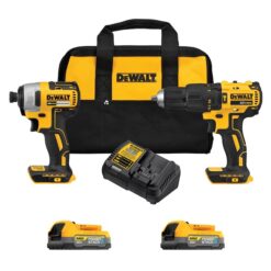 DEWALT 20V MAX Drill and Impact Driver, Power Tool Set, 2 POWERSTACK Batteries Included (DCK274E2)
