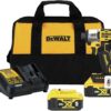 DEWALT 20V MAX Impact Driver, Cordless, 3-Speed, 2 Batteries and Charger Included (DCF845P2)