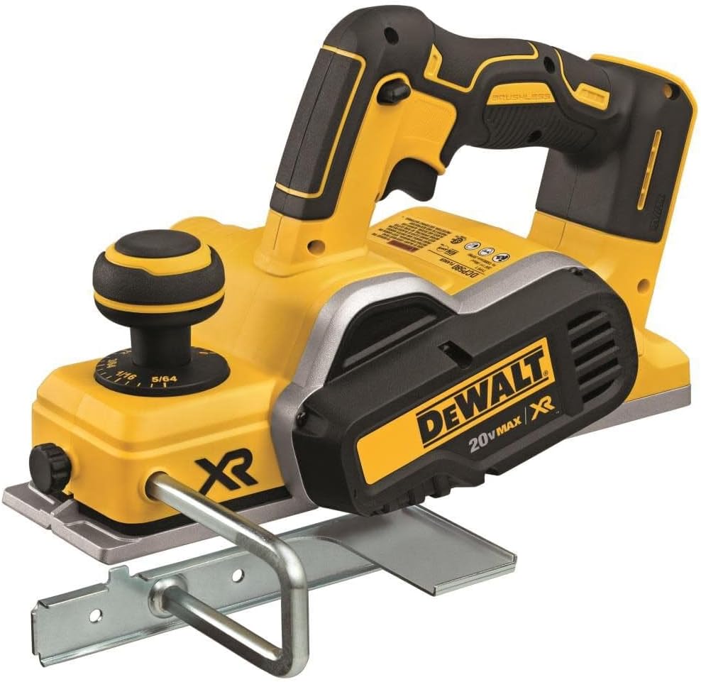 DEWALT 20V MAX Planer, 30,000 Cuts Per Minute, 2 mm Cut Depth, Brushless Motor, Bare Tool Only (DCP580B)-