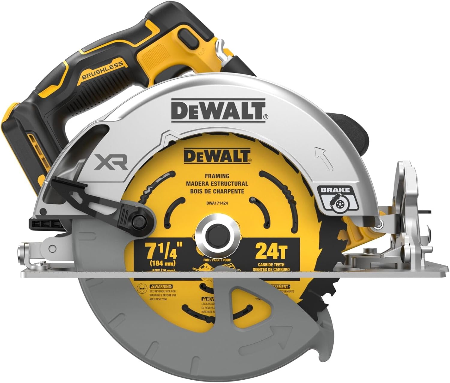 DEWALT 20V MAX XR Brushless Cordless 7-1 4 in. Circular Saw (Tool Only) (DCS590B)9