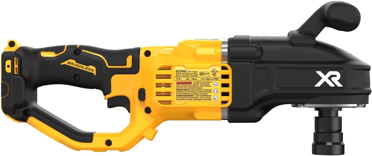 DEWALT 20V MAX XR Brushless Cordless 7 16 in. Compact Stud and Joist Drill with POWER DETECT, Bare Tool Only (DCD443B)9
