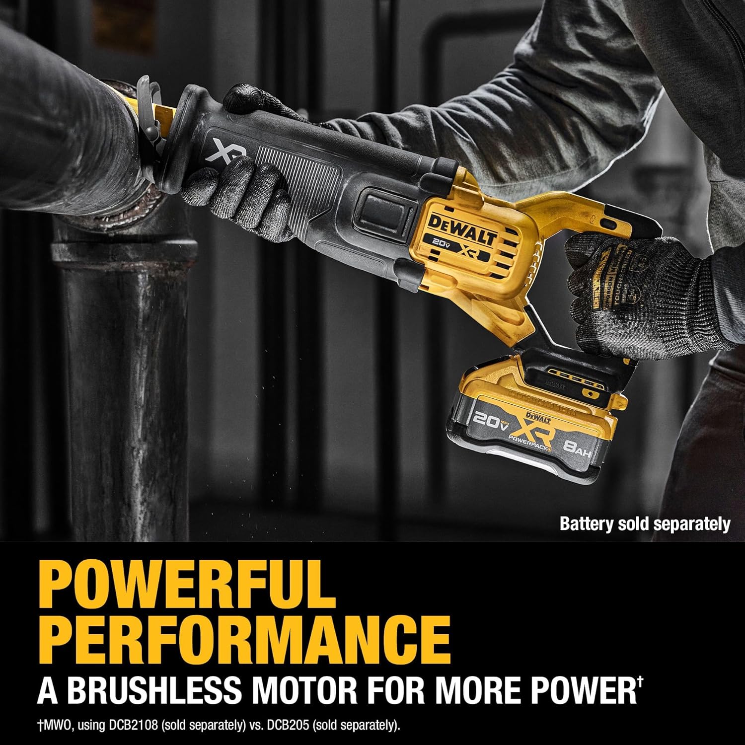 DEWALT 20V MAX XR Brushless Cordless Reciprocating Saw (Tool Only) (DCS384B)3