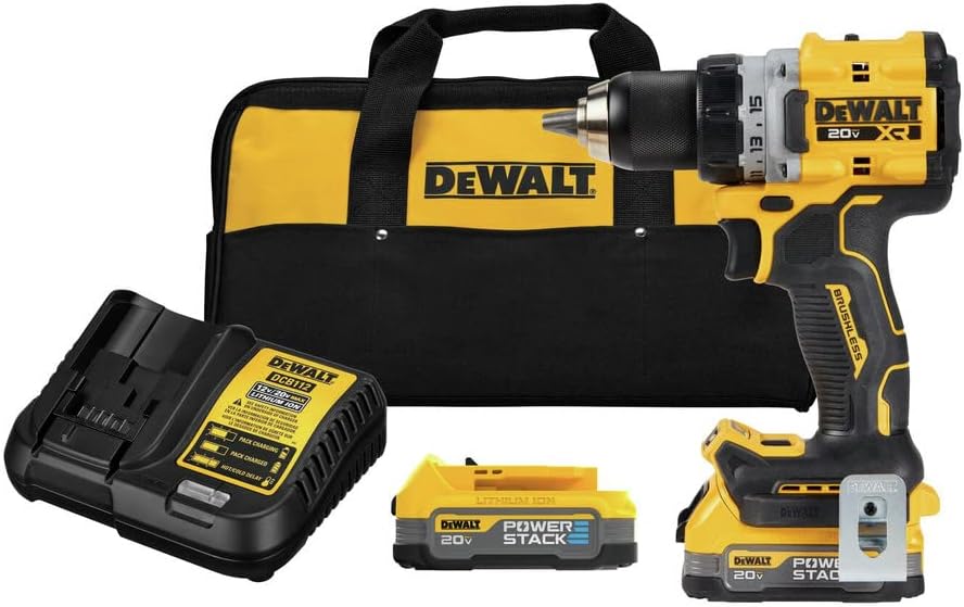 DEWALT 20V MAX XR Cordless Drill Kit, Drill and Driver, 1 2 , Batteries, Charger, and Bag Included(DCD800E2) DEWALT 20V MAX XR Cordless Drill Kit, Drill and Driver, 1/2", Batteries, Charger, and Bag Included (DCD800E2)