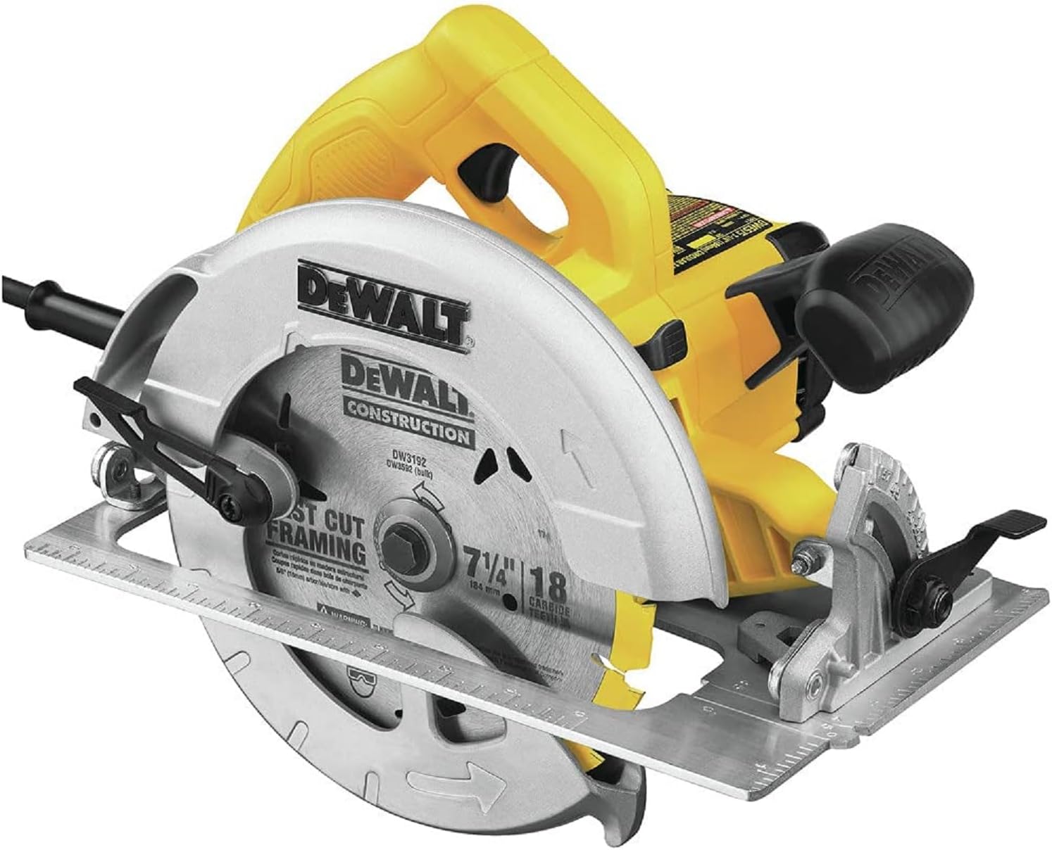 DEWALT 7-1 4-Inch Circular Saw, Lightweight, Corded (DWE575) DEWALT 7-1/4-Inch Circular Saw, Lightweight, Corded (DWE575)
