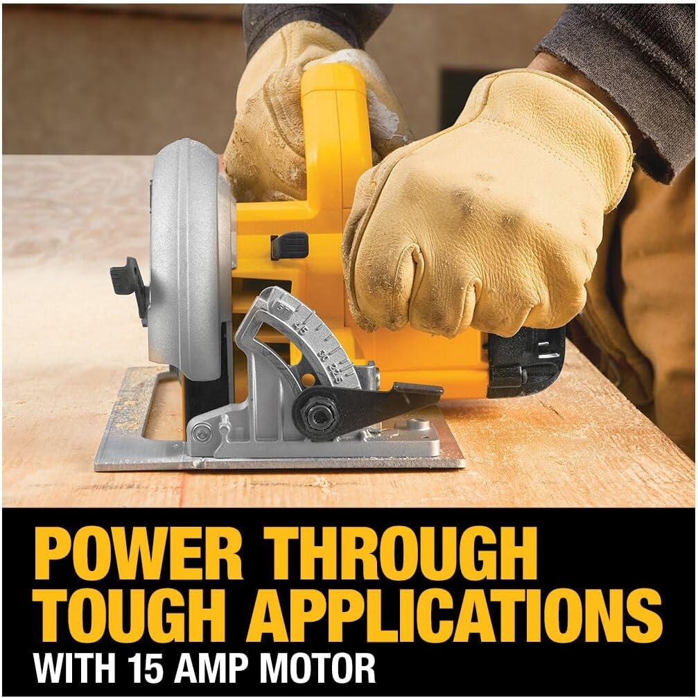 DEWALT 7-1 4-Inch Circular Saw, Lightweight, Corded (DWE575)5