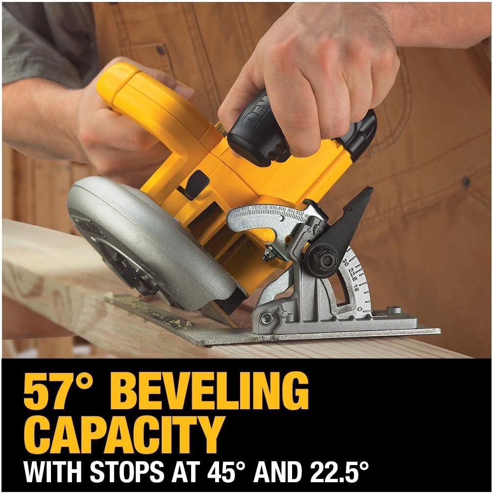 DEWALT 7-1 4-Inch Circular Saw, Lightweight, Corded (DWE575)6