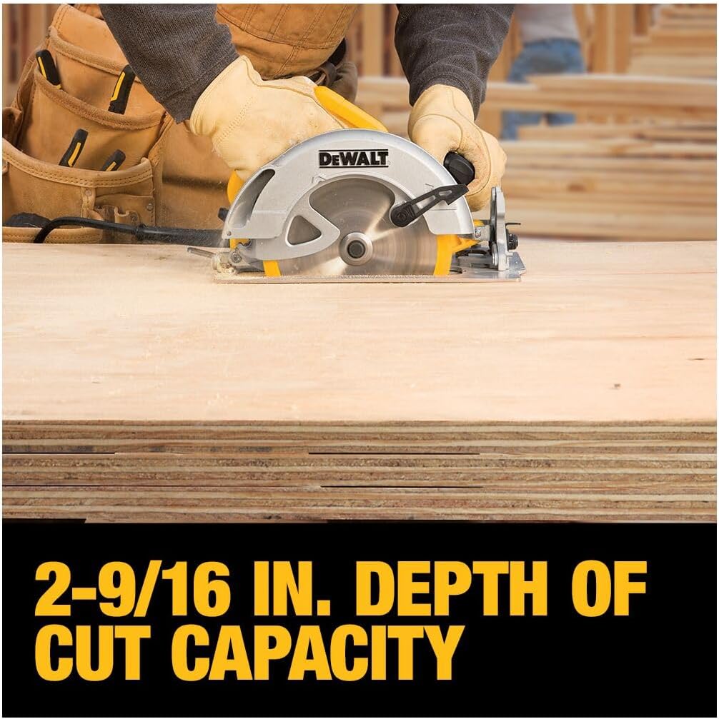 DEWALT 7-1 4-Inch Circular Saw, Lightweight, Corded (DWE575)8