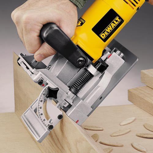DEWALT Biscuit Joiner, 6.5 Amp, 10,000 RPM, Retractable 45 Degree Notch, For Depth Spots (DW682K)5