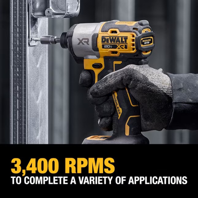 DEWALT DCF845P1 XR 20-volt Max 1 4-in Brushless Cordless Impact Driver (Battery and Charger Included with Soft Bag)0_11zon