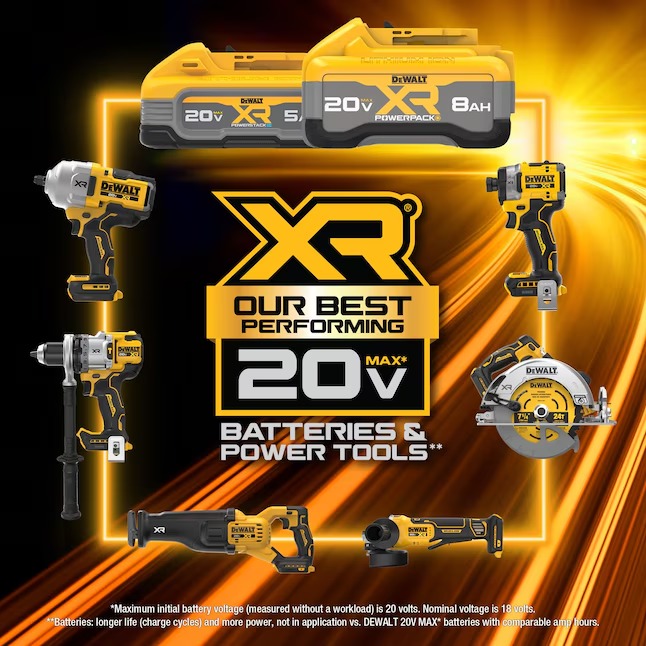 DEWALT DCF845P1 XR 20-volt Max 1 4-in Brushless Cordless Impact Driver (Battery and Charger Included with Soft Bag)15_11zon