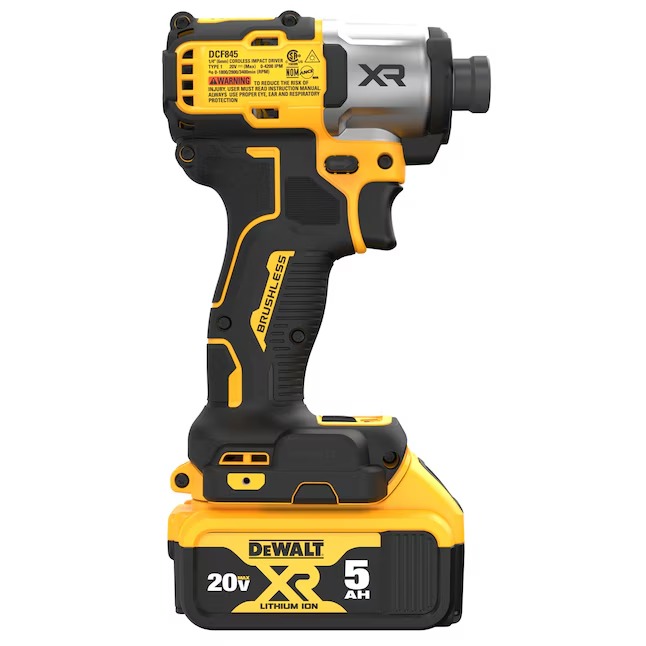 DEWALT DCF845P1 XR 20-volt Max 1 4-in Brushless Cordless Impact Driver (Battery and Charger Included with Soft Bag)19_11zon