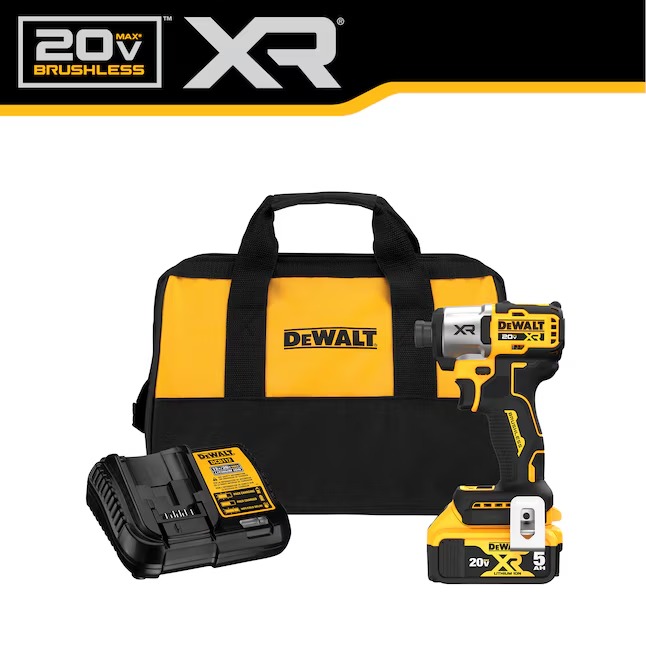 DEWALT DCF845P1 XR 20-volt Max 1 4-in Brushless Cordless Impact Driver (Battery and Charger Included with Soft Bag)1_11zon