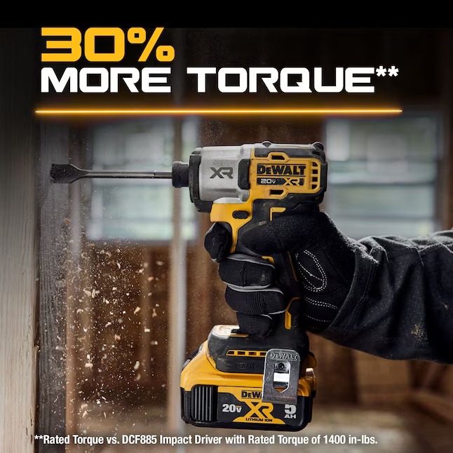 DEWALT DCF845P1 XR 20-volt Max 1 4-in Brushless Cordless Impact Driver (Battery and Charger Included with Soft Bag)6_11zon