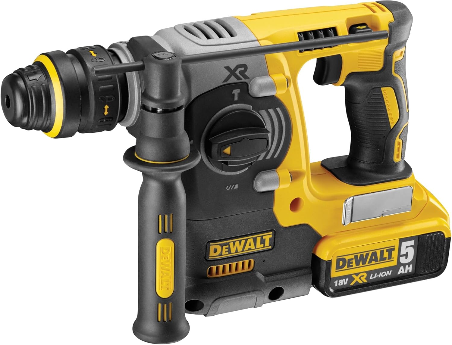 DEWALT DCH273P2 20V Max Brushless SDS Rotary Hammer with 5 Ah Batteries11