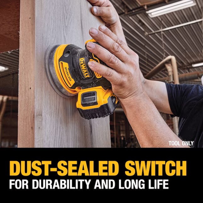 DEWALT DCW210C1 XR 20 Volts Brushless Variable Random Orbital Cordless Sander with Dust Management (Battery Included)1_11zon