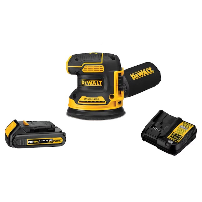 DEWALT DCW210C1 XR 20 Volts Brushless Variable Random Orbital Cordless Sander with Dust Management (Battery Included)_11zon DEWALT DCW210C1 XR 20 Volts Brushless Variable Random Orbital Cordless Sander with Dust Management (Battery Included)