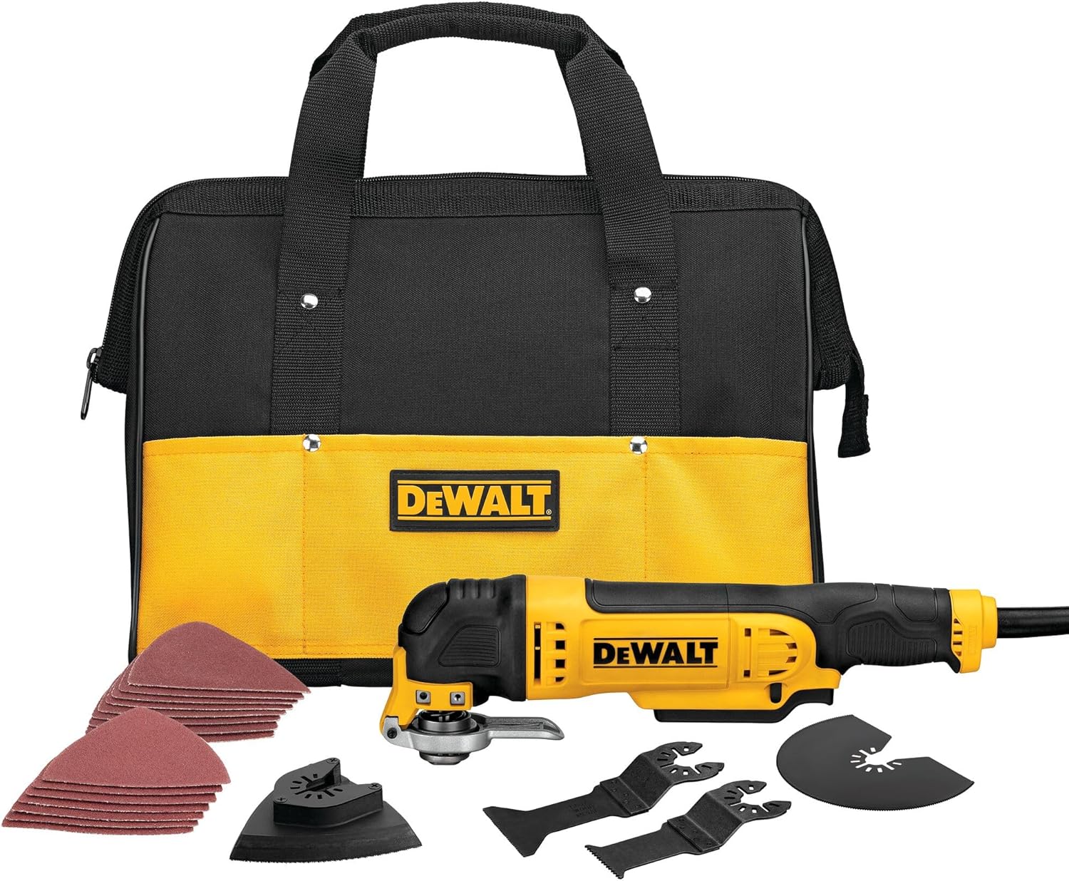 DEWALT DWE315SK Oscillating Multi-Tool Kit, Yellow DEWALT DWE315SK Oscillating Multi-Tool Kit, Yellow
