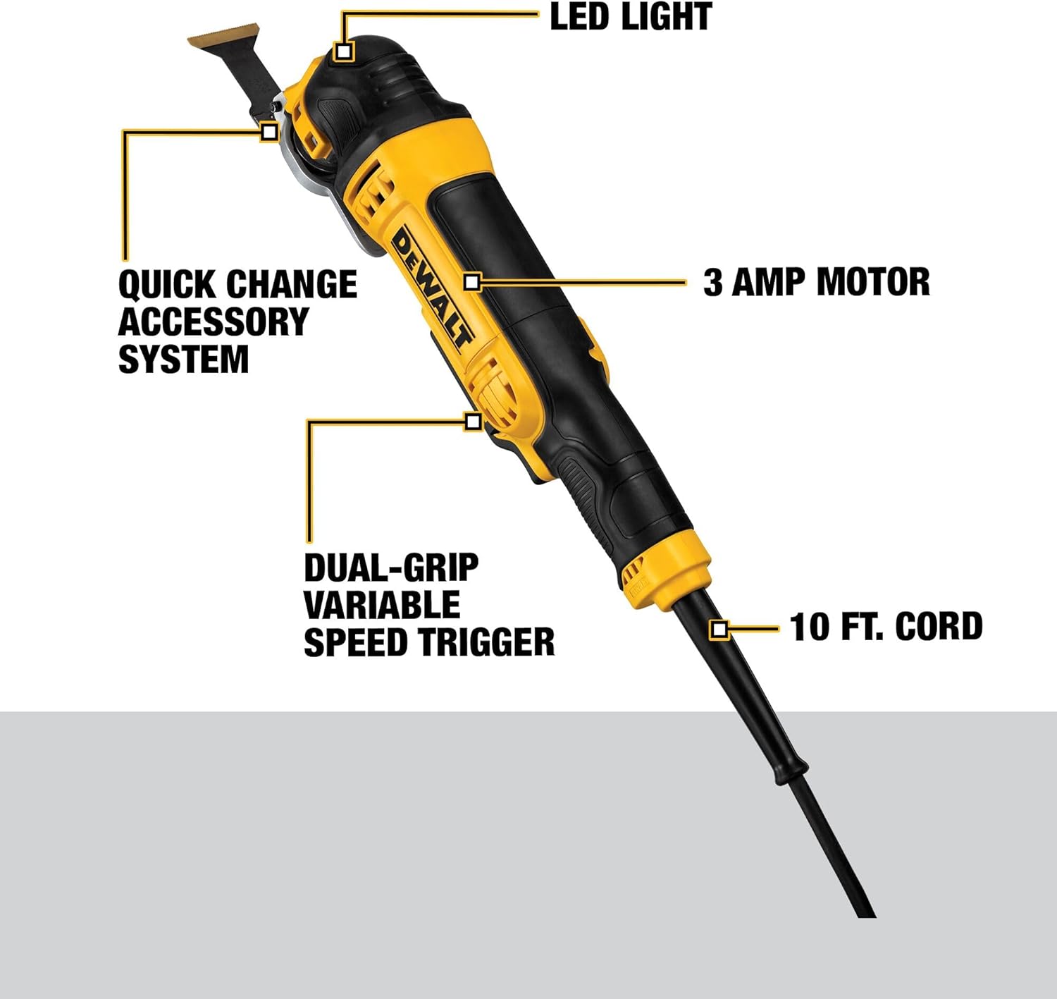 DEWALT DWE315SK Oscillating Multi-Tool Kit, Yellow1
