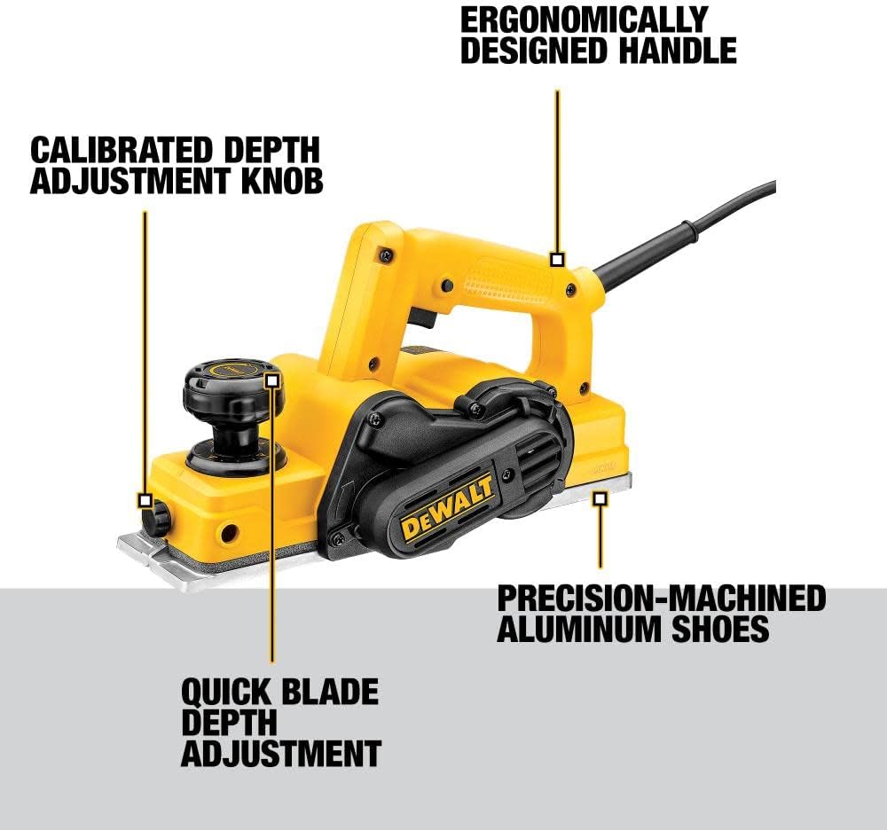 DEWALT Hand Planer, 5.5-Amp, 3-1 4-Inch (D26676)1