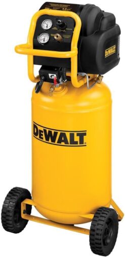 DEWALT Vertical Portable Compressor, 1.9 Hp 200 Psi Oil Free High Pressure Low Noise (D55168)