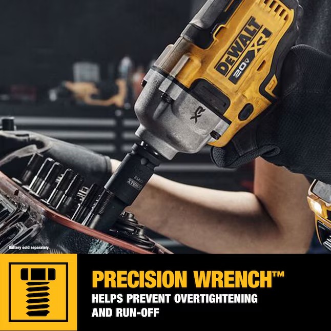 DEWALT XR 20-volt Max Variable Brushless 1 2-in Drive Cordless Impact Wrench (Battery and Charger Included)3_11zon