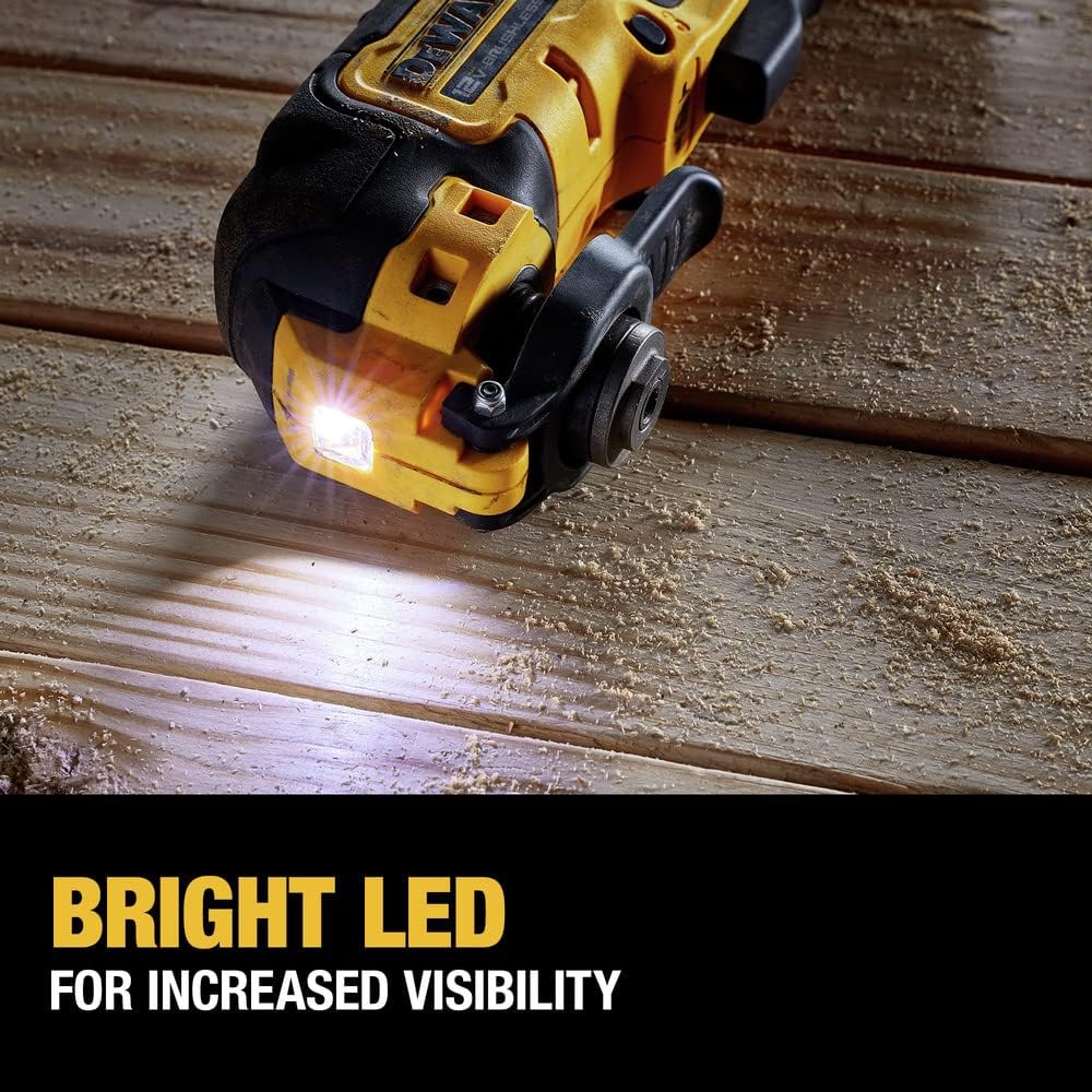 DEWALT XTREME 12V MAX Brushless Cordless Oscillating Tool with Blades and Adaptor, Bare Tool Only (DCS353B)3