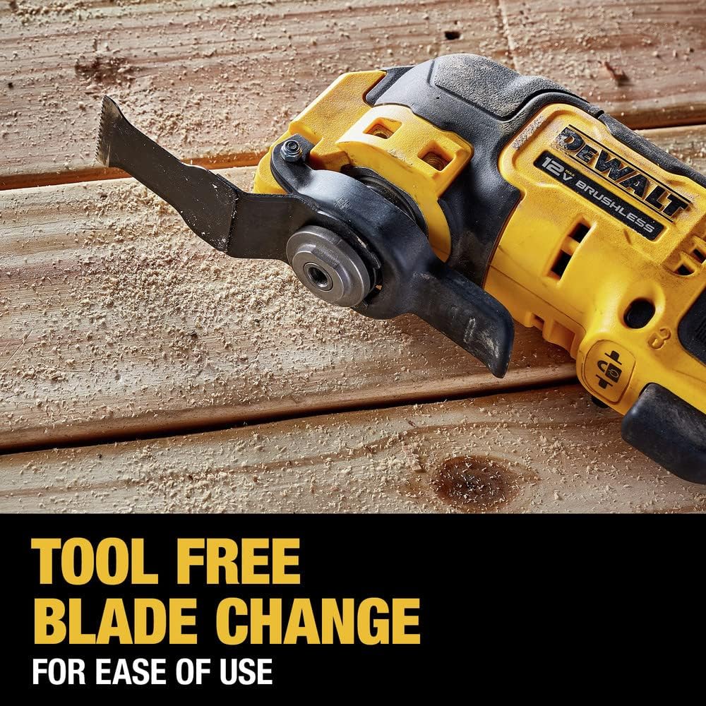 DEWALT XTREME 12V MAX Brushless Cordless Oscillating Tool with Blades and Adaptor, Bare Tool Only (DCS353B)6