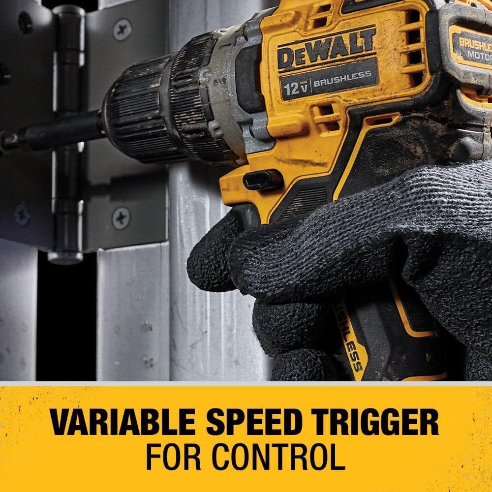 DEWALT XTREME 12V MAX Cordless Drill Driver Kit, 3 8-Inch (DCD701F2)7