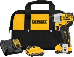 DEWALT XTREME 12V MAX* Impact Driver Kit, 1/4-Inch (DCF801F2)