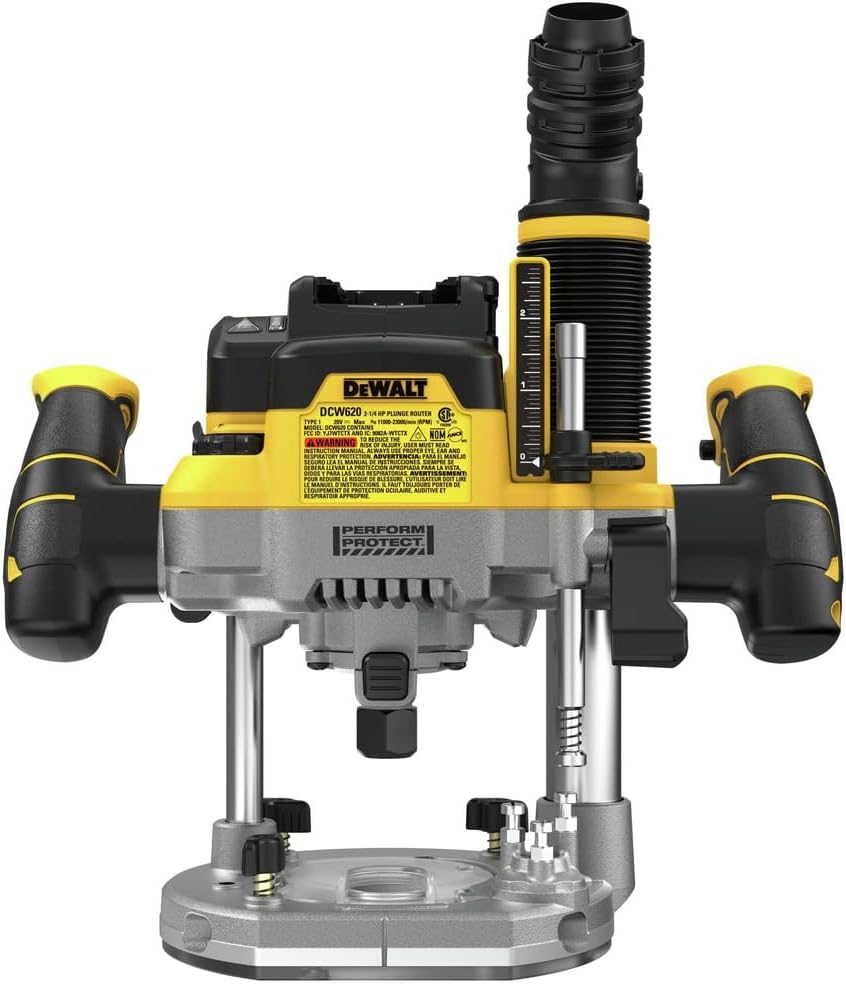 Dewalt DCW620B 20V MAX XR Brushless 2-1 4 Peak HP Lithium-Ion Cordless Plunge Router (Tool Only)4