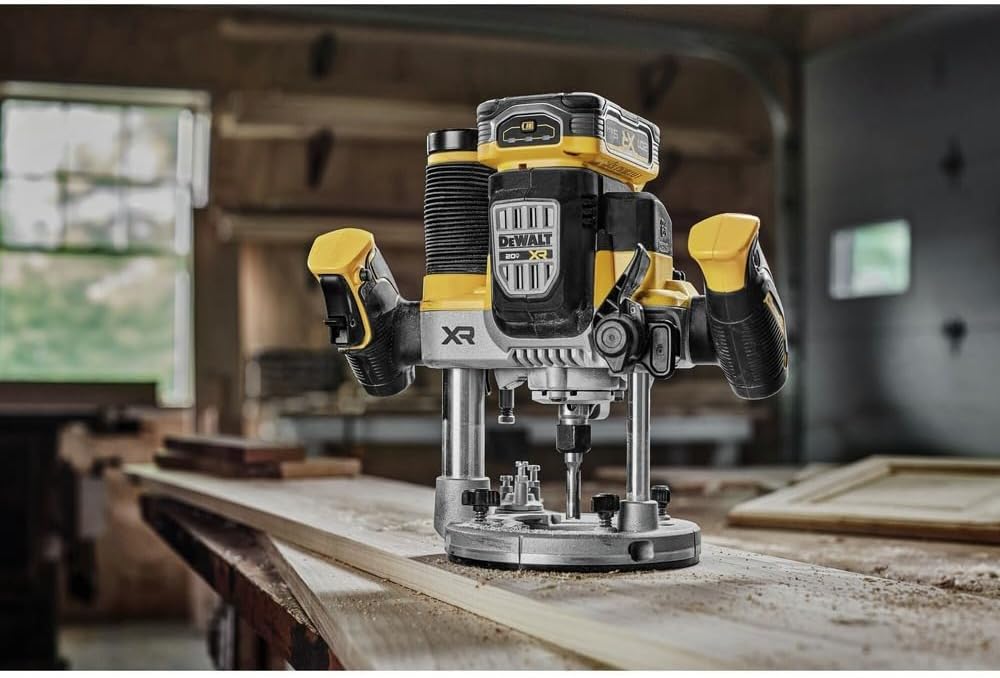 Dewalt DCW620B 20V MAX XR Brushless 2-1 4 Peak HP Lithium-Ion Cordless Plunge Router (Tool Only)5