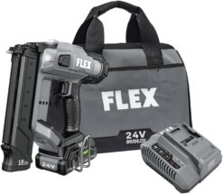 FLEX 24V Brushless Cordless 18 Gauge 5/8-inch to 2-1/8-inch Brad Nailer Kit with 2.5Ah Lithium Battery and 160W Fast Charger - FX4331-1A